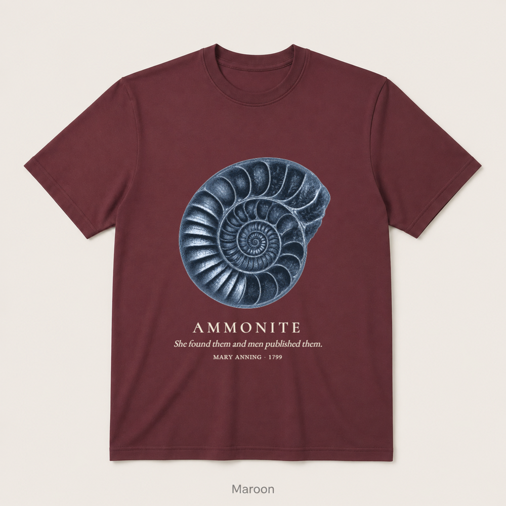 Ammonite - Mary Anning — Maroon