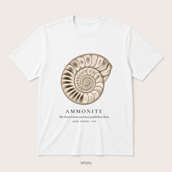 Ammonite - Mary Anning — Off White