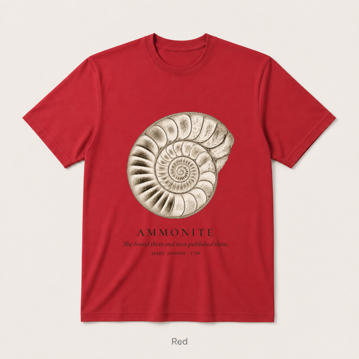 Ammonite - Mary Anning — Red