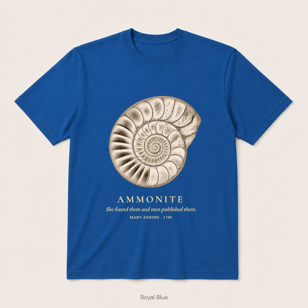Ammonite - Mary Anning — Royal Blue