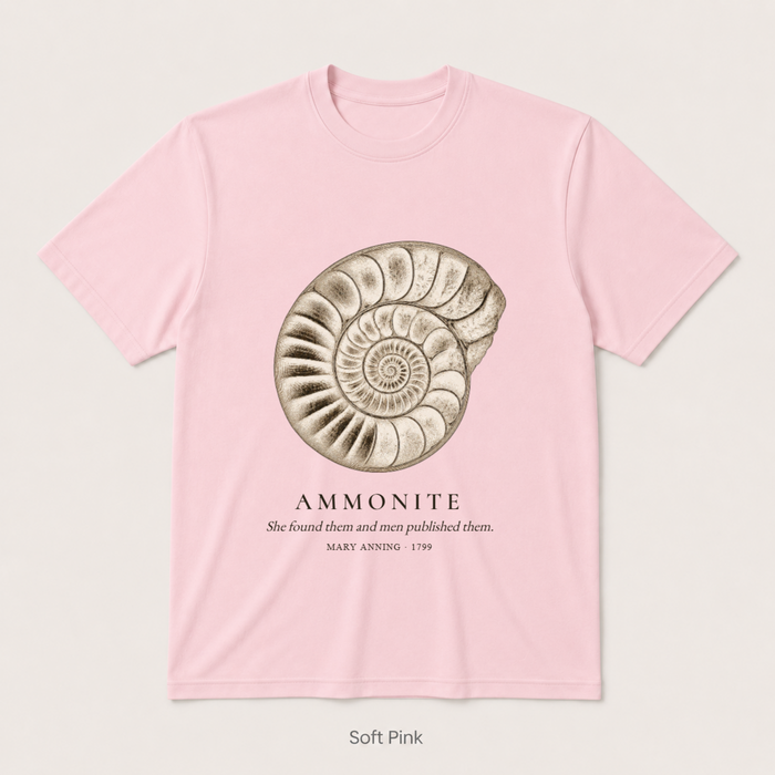 Ammonite - Mary Anning — Soft Pink