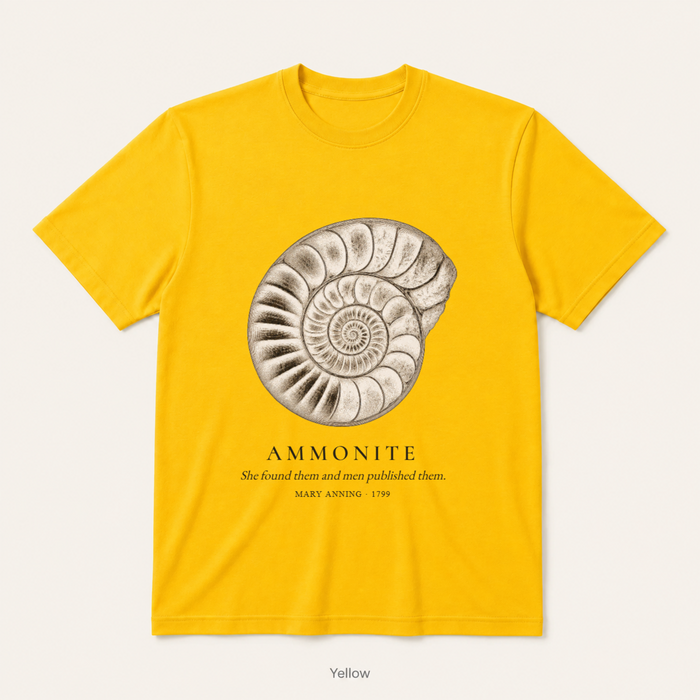 Ammonite - Mary Anning — Yellow