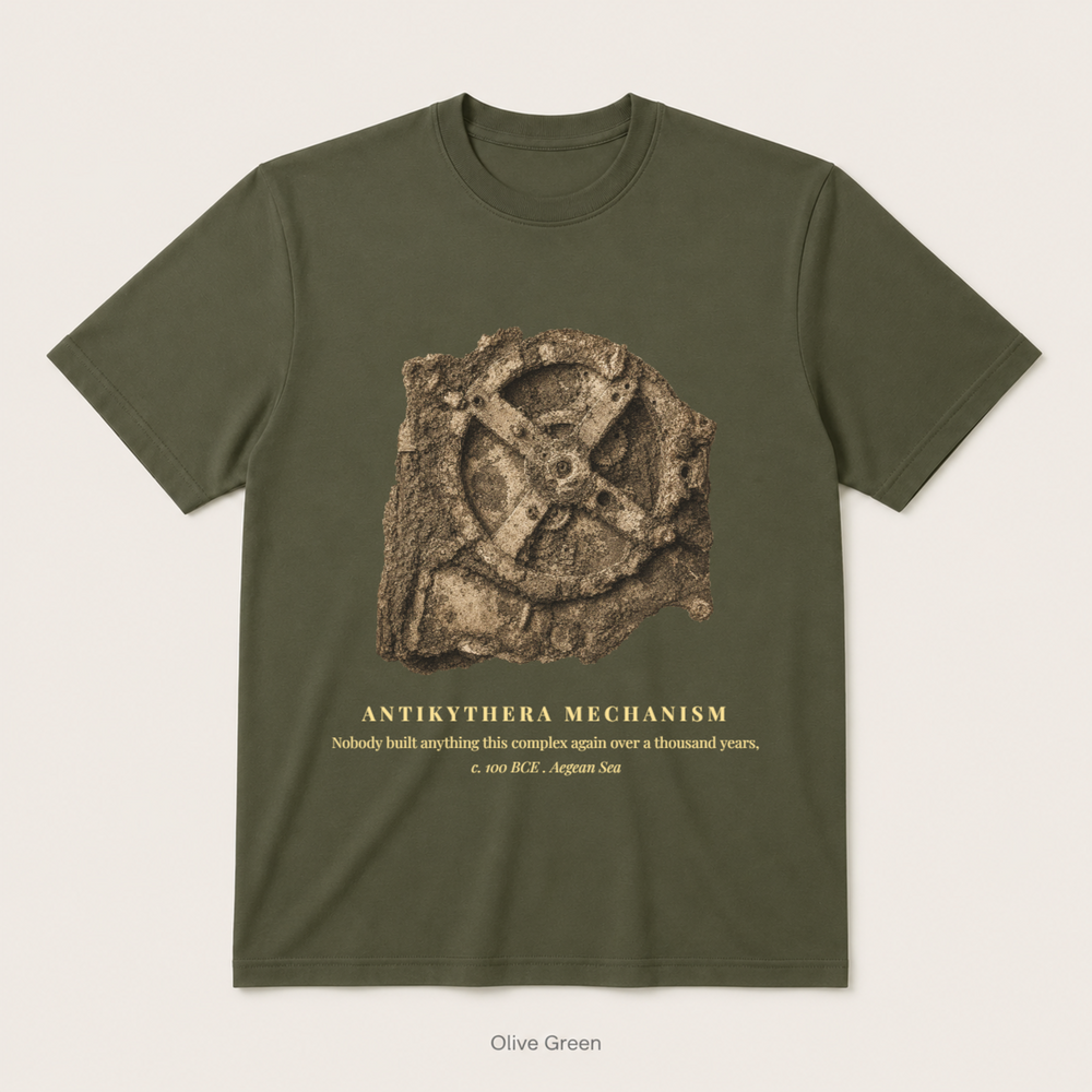 Antikythera Mechanism — Olive Green