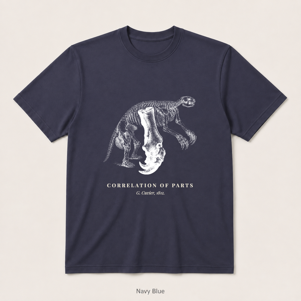 Corelation of Parts - G. Cuvier — Navy Blue