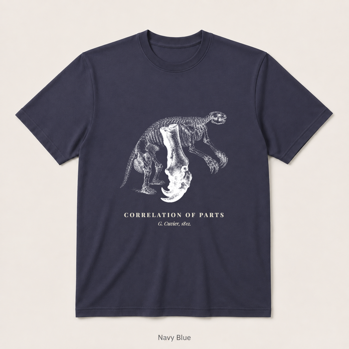 Corelation of Parts - G. Cuvier — Navy Blue