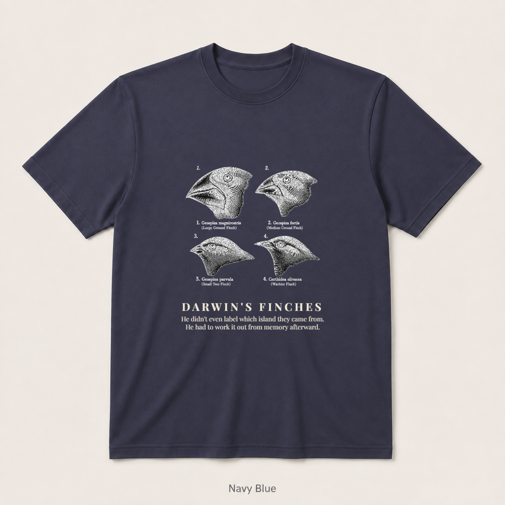 Darwin's Finches — Navy Blue