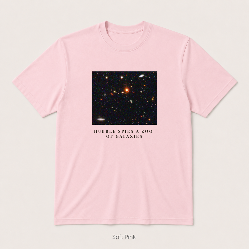 Hubble Deep Field — Soft Pink