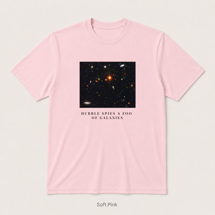 Hubble Deep Field — Soft Pink