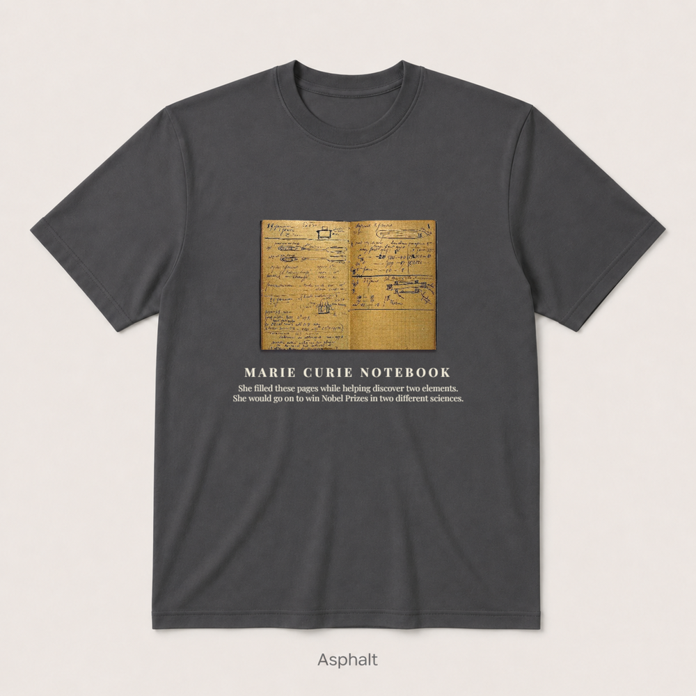 Marie Curie Notebook — Asphalt