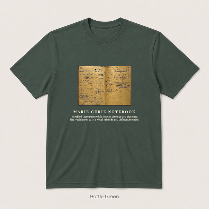 Marie Curie Notebook — Bottle Green