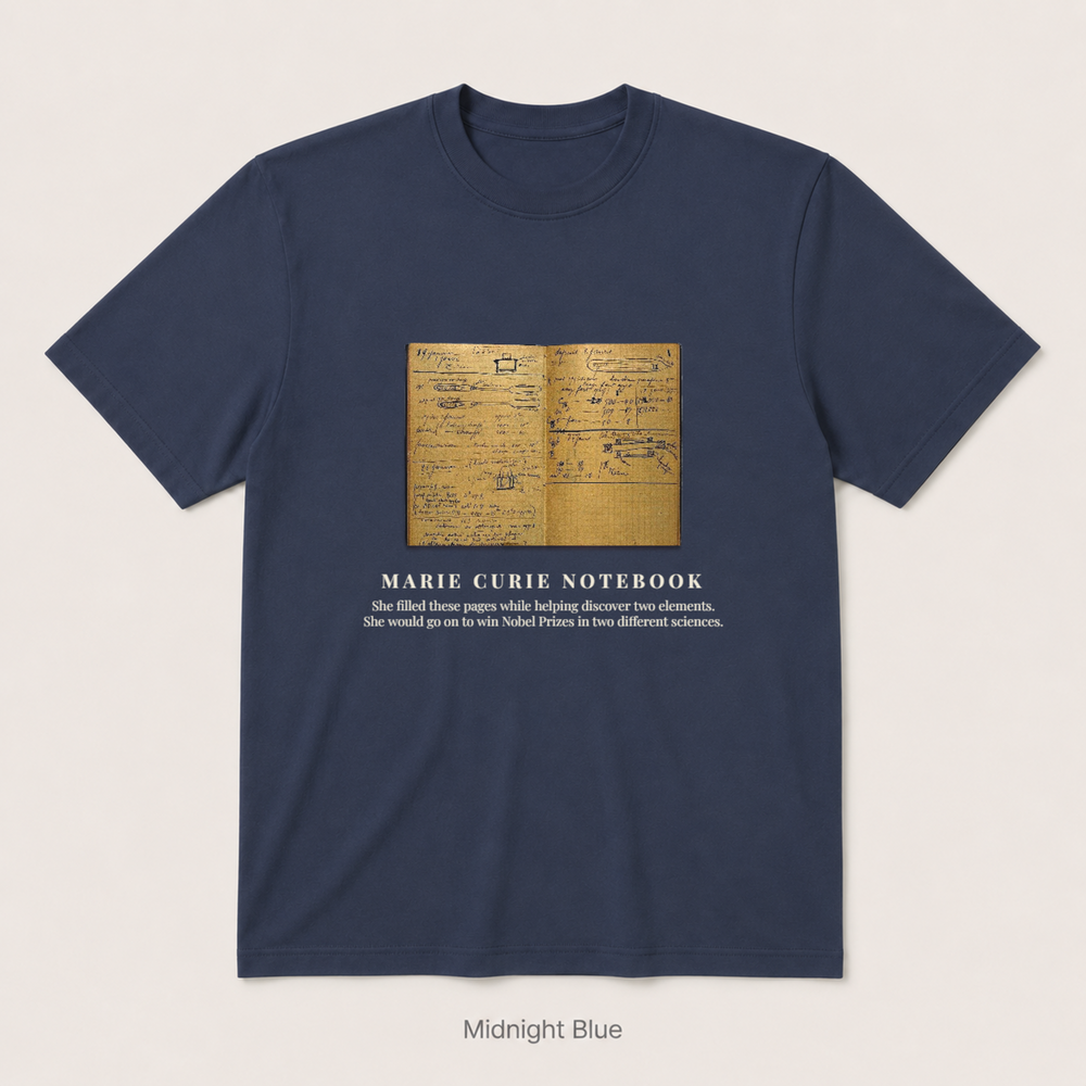 Marie Curie Notebook — Midnight Blue