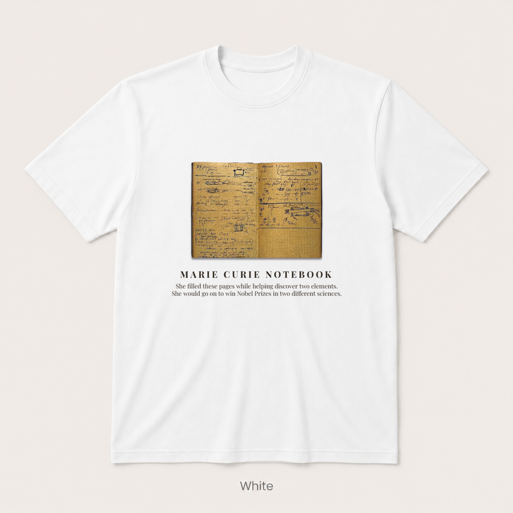 Marie Curie Notebook — Off White