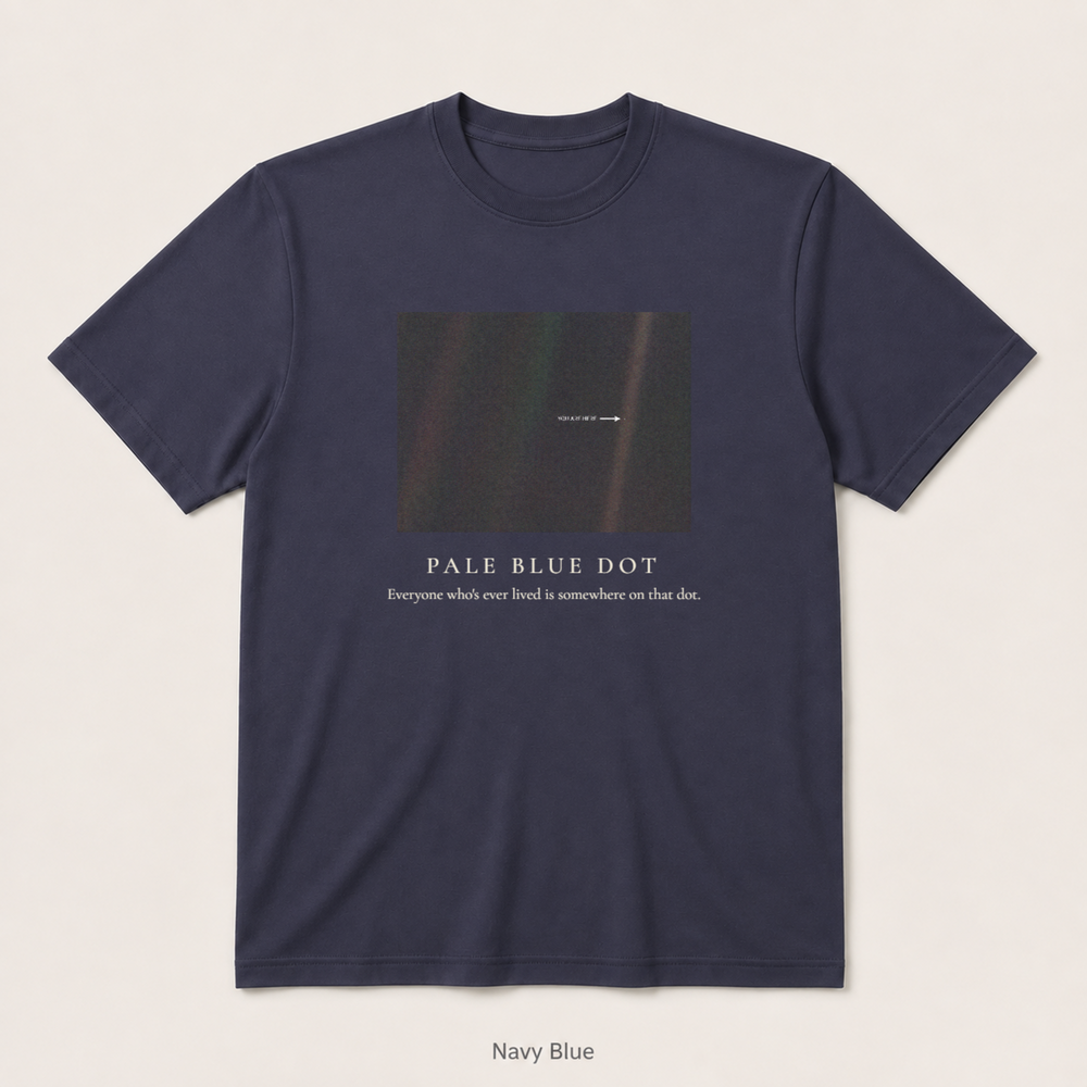 Pale Blue Dot — Navy Blue