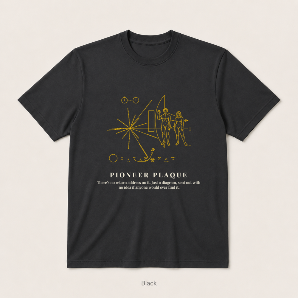 Pioneer Plaque — Black