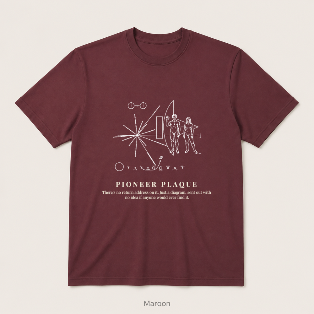 Pioneer Plaque — Maroon