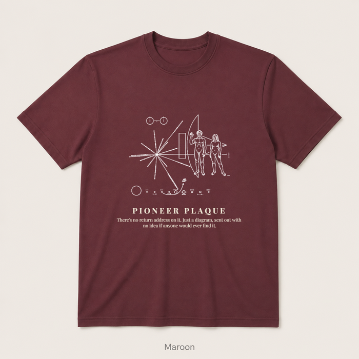 Pioneer Plaque — Maroon