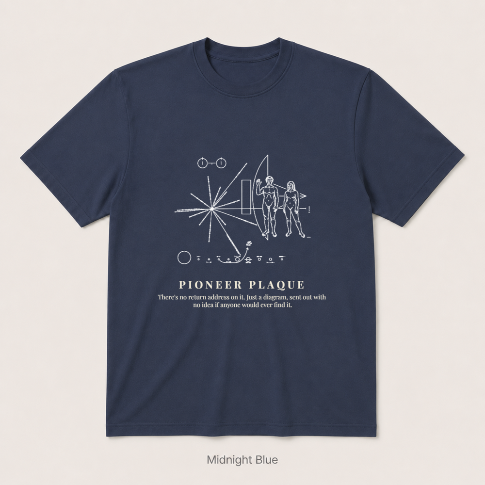 Pioneer Plaque — Midnight Blue
