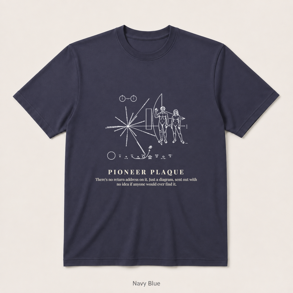 Pioneer Plaque — Navy Blue
