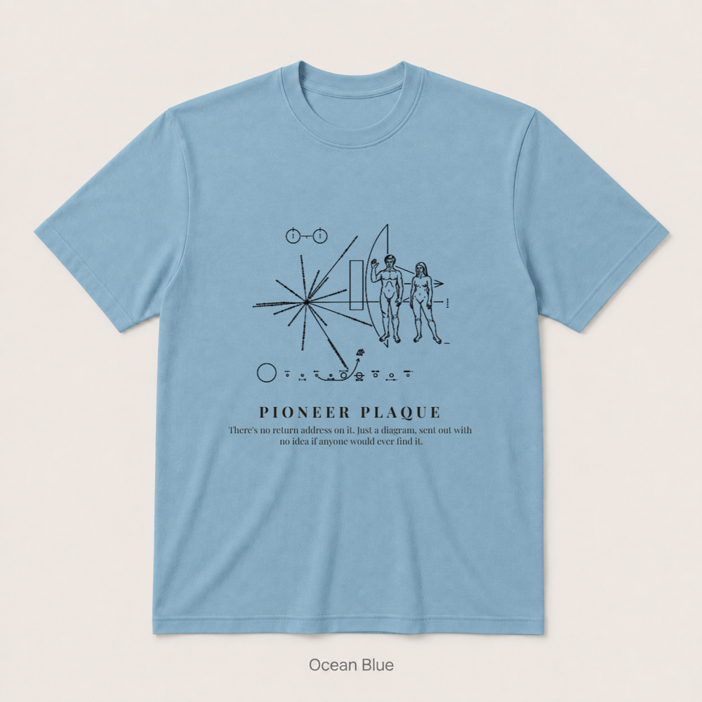 Pioneer Plaque — Ocean Blue