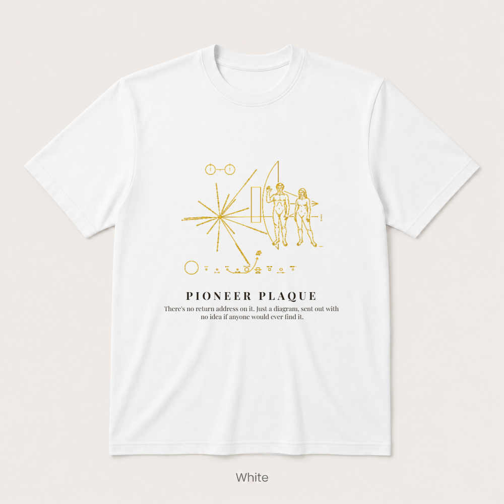 Pioneer Plaque — Off White