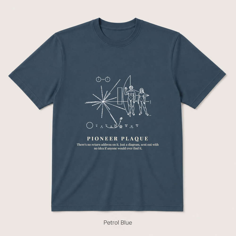 Pioneer Plaque — Petrol Blue
