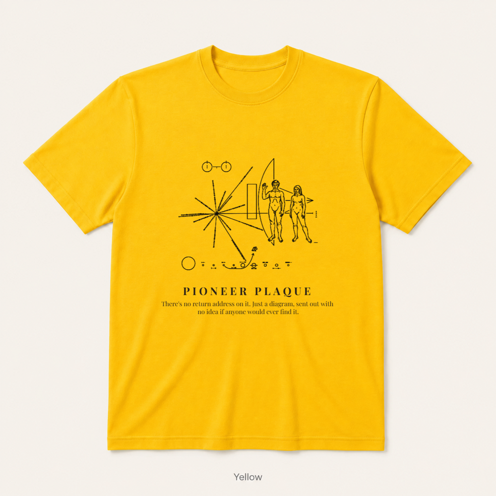 Pioneer Plaque — Yellow
