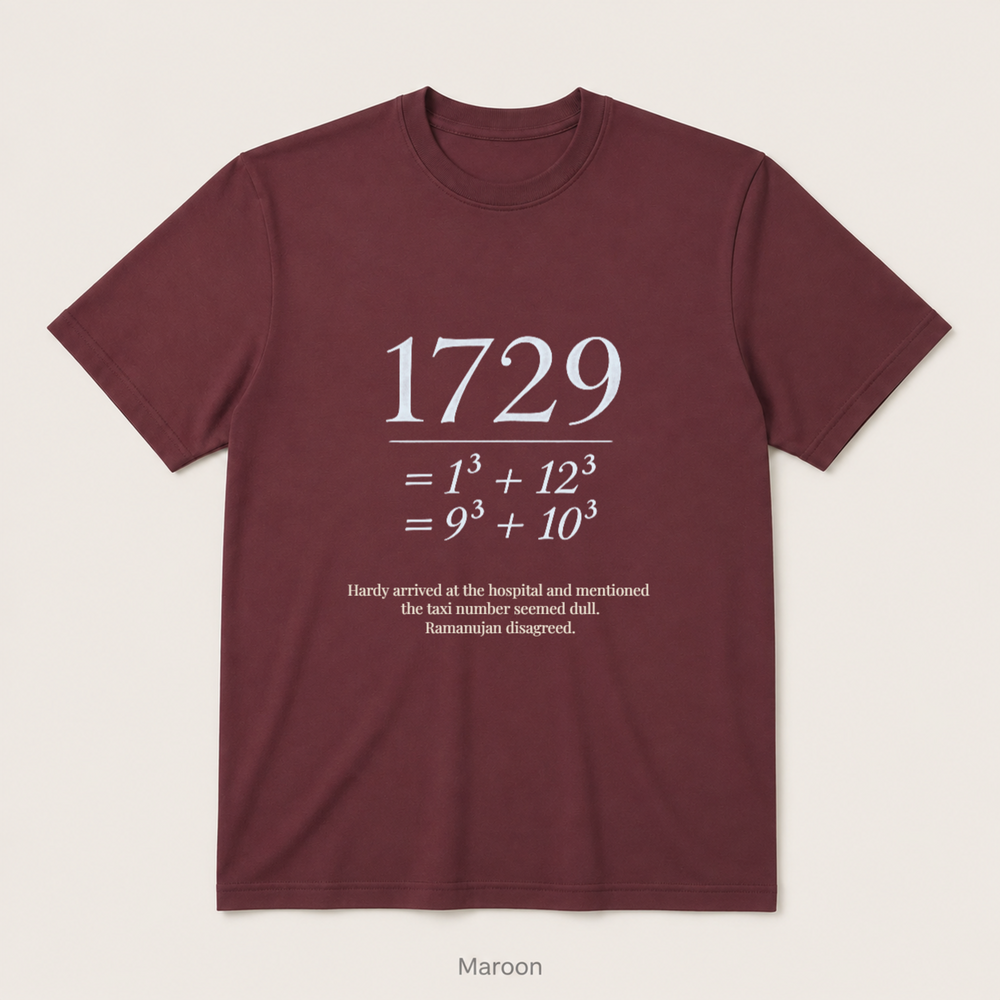 Ramanujan Taxi — Maroon