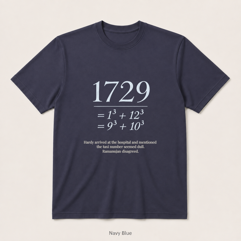 Ramanujan Taxi — Navy Blue