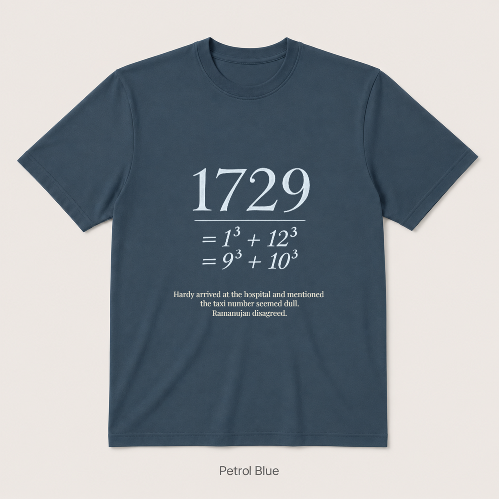 Ramanujan Taxi — Petrol Blue