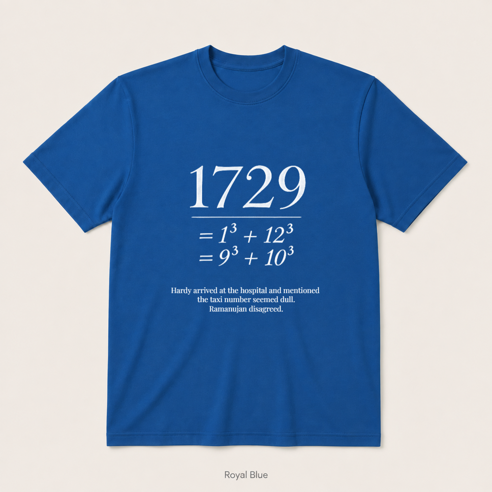 Ramanujan Taxi — Royal Blue