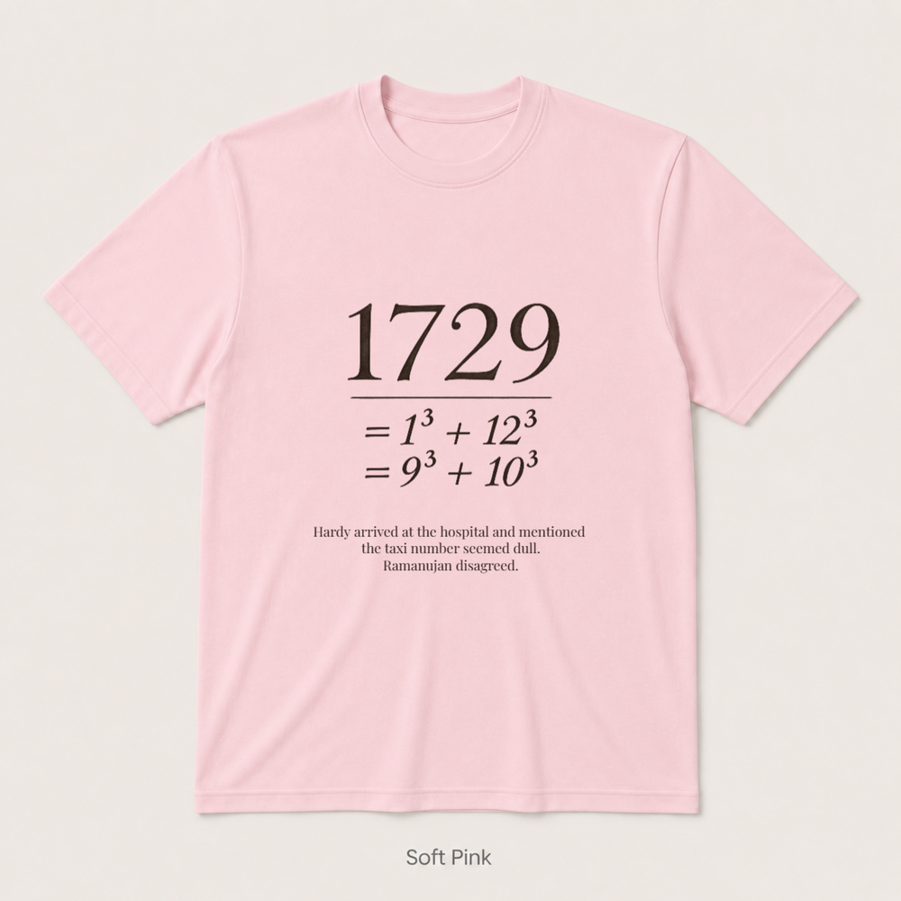 Ramanujan Taxi — Soft Pink