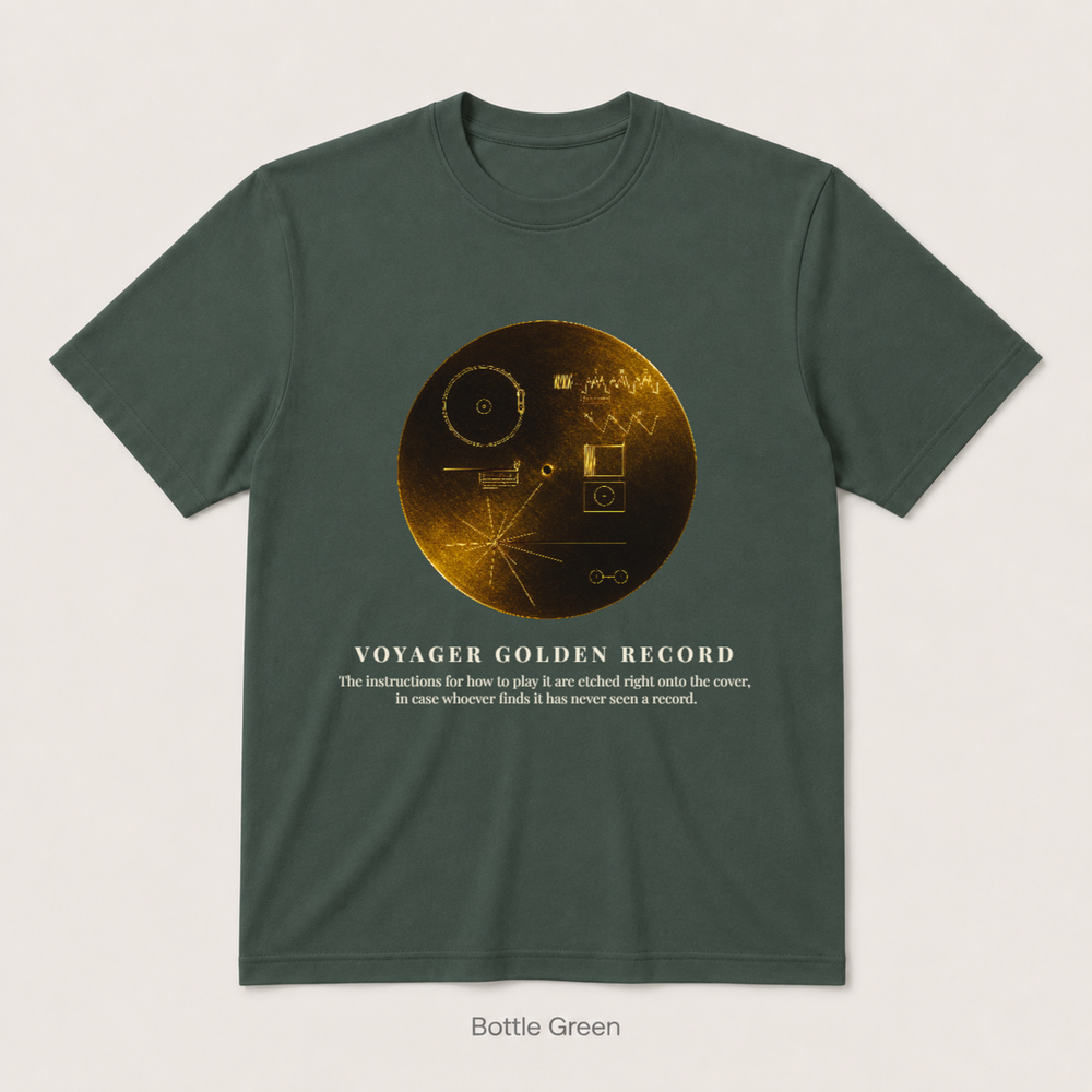 Voyager Golden Record — Bottle Green