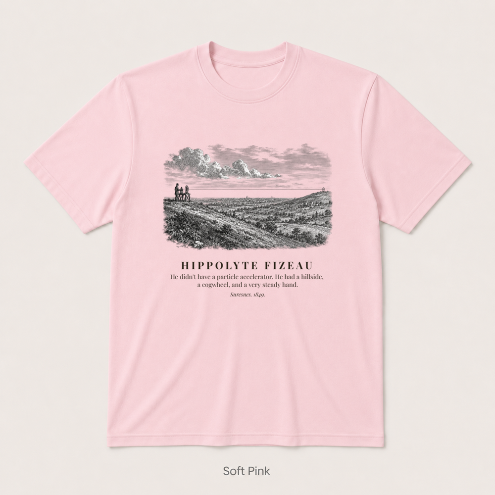 Fizeau Experiment — Soft Pink