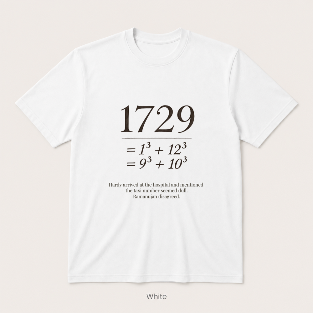 Ramanujan Taxi — White
